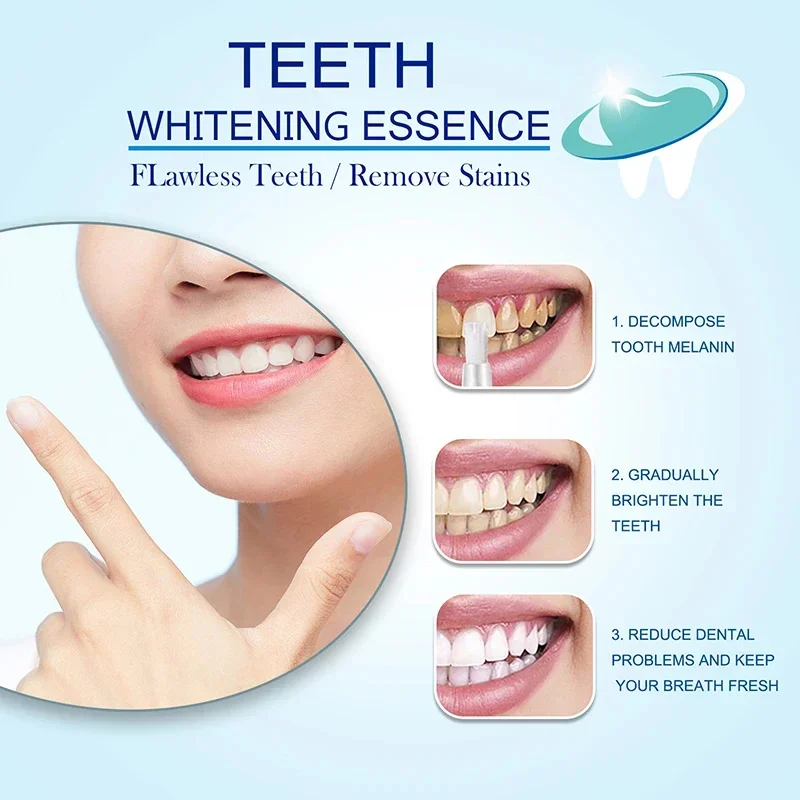 5 Days Teeth Whitening Toothpaste Remove Plaque Stains Powder Deep Cleaning Oral Hygiene Fresh Breath Brightening Tooth Care 50g