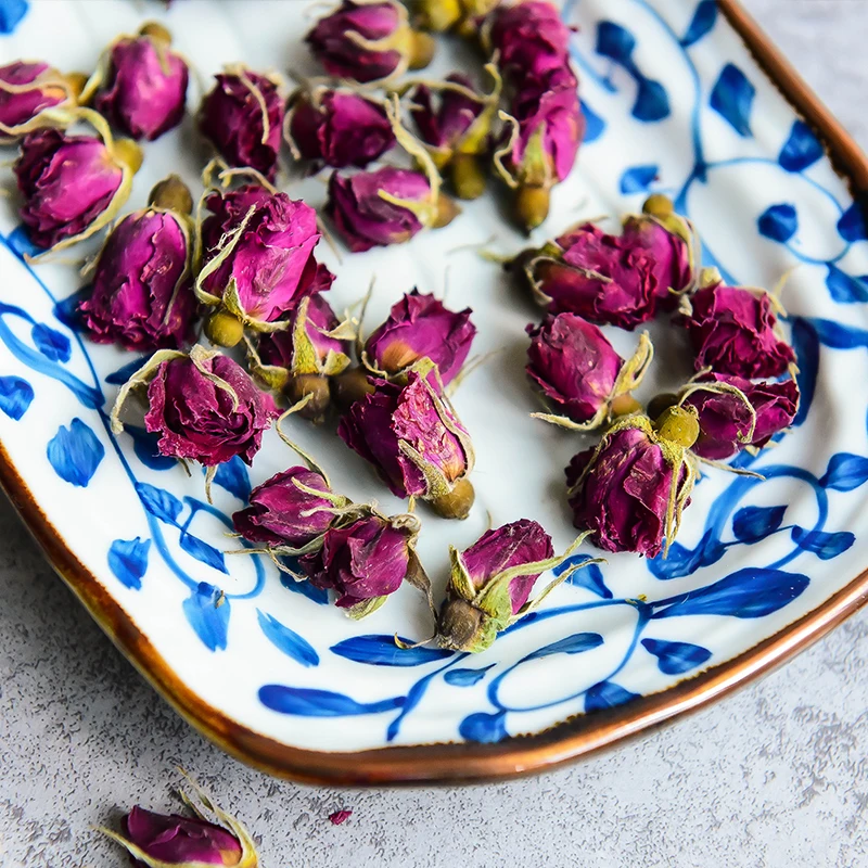 Dried Rose Buds (Edible & Dried) Red Real Flower Rose Buds for Tea Bath Foot Bath Wedding Confetti Crafts Accessories