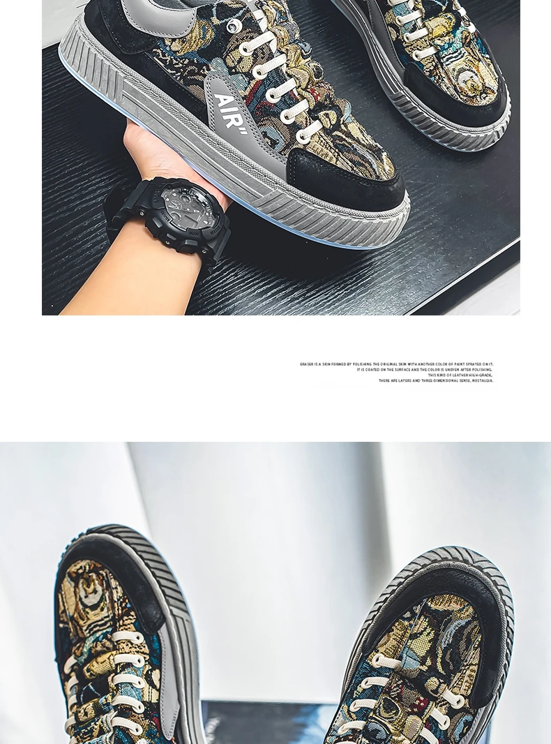 Men's Run Sneaker Walking Leather Shoes Youth Casual Cricket Shoes Fashion Trend Board Shoes Comfort Skateboard Shoes