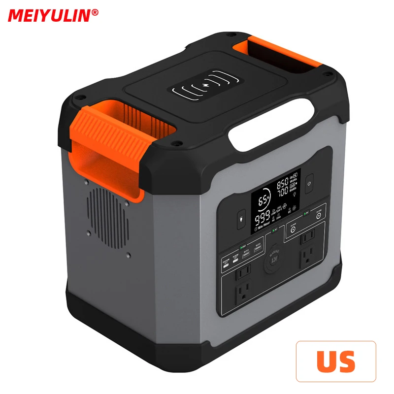 110V 220V Portable LiFePO4 Power Supply Station 1500W Solar Generator 420000mAh USB C PD AC Output Powerbank for Outdoor Camping