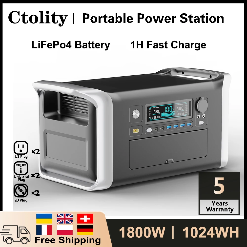 1800W 1024wh Battery