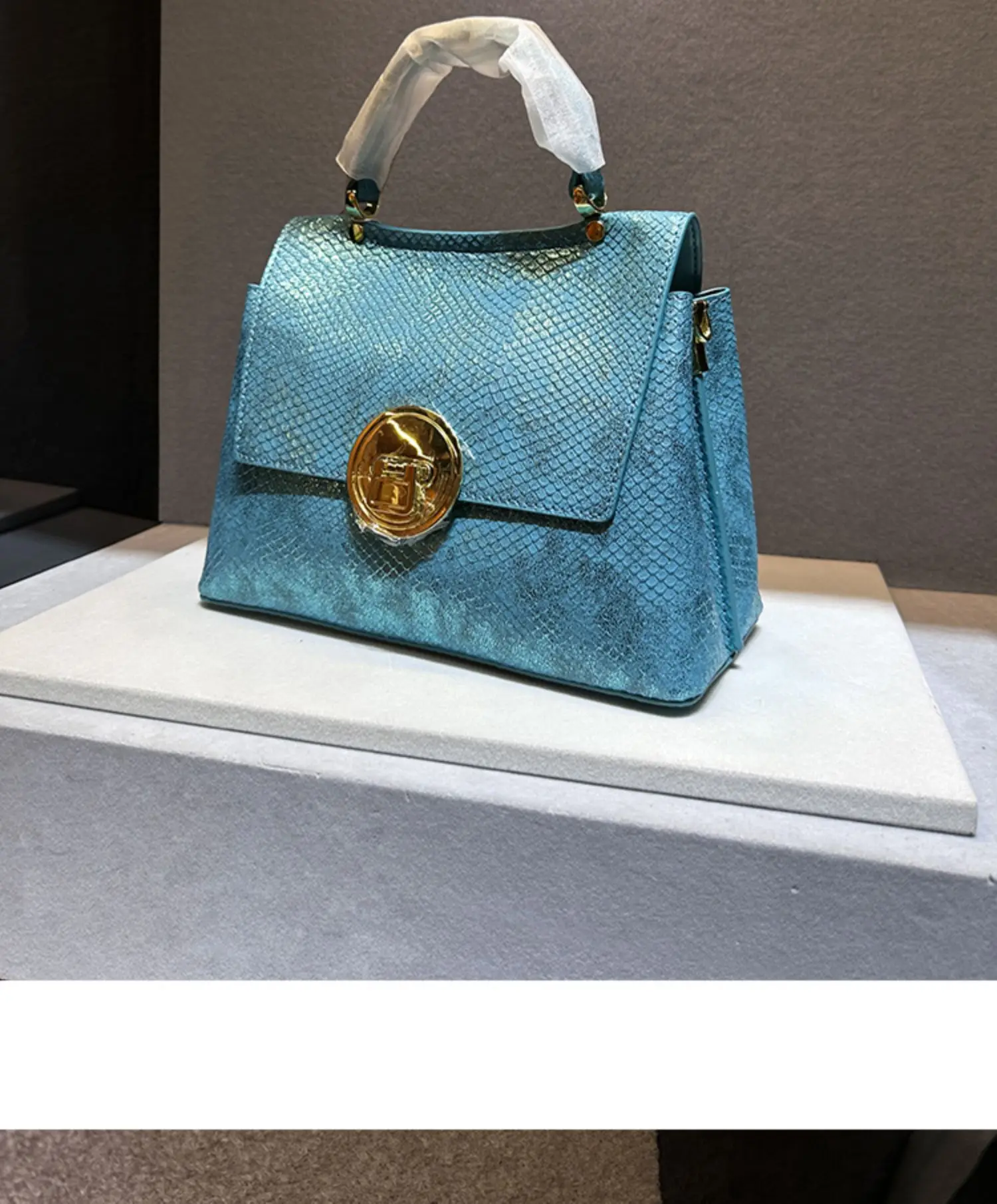 Luxury Designer Brand 가방 2024 New High Quality Laser Leather Handbags for Women Snake Print Shoulder Crossbody Bag сумка женская