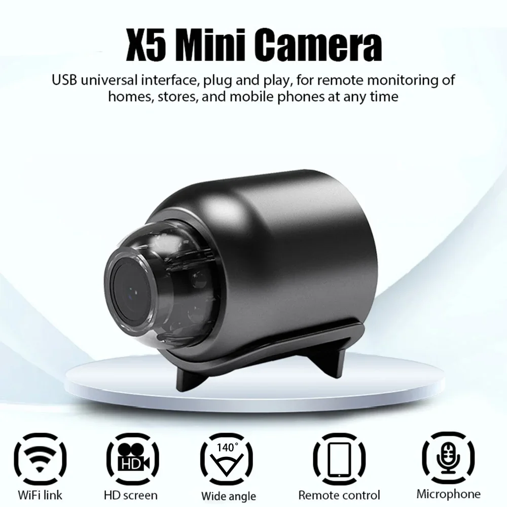 1080P HD Mini WiFi Camera Indoor Safety Security Surveillance Baby Monitor Night Vision Camcorder IP Cam Audio Video Recorder