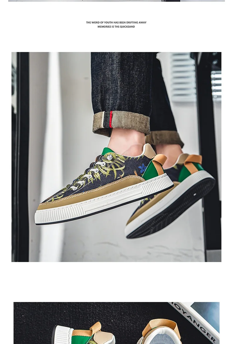 2023 Fashion Men's Canvas Shoes Designer Vulcanized Shoes Male High top Sneakers Harajuku Platform Shoes Men Casual Sneakers