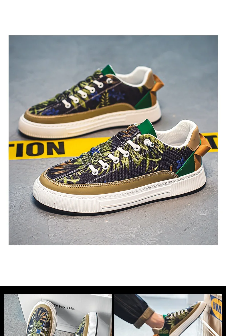 2023 Fashion Men's Canvas Shoes Designer Vulcanized Shoes Male High top Sneakers Harajuku Platform Shoes Men Casual Sneakers