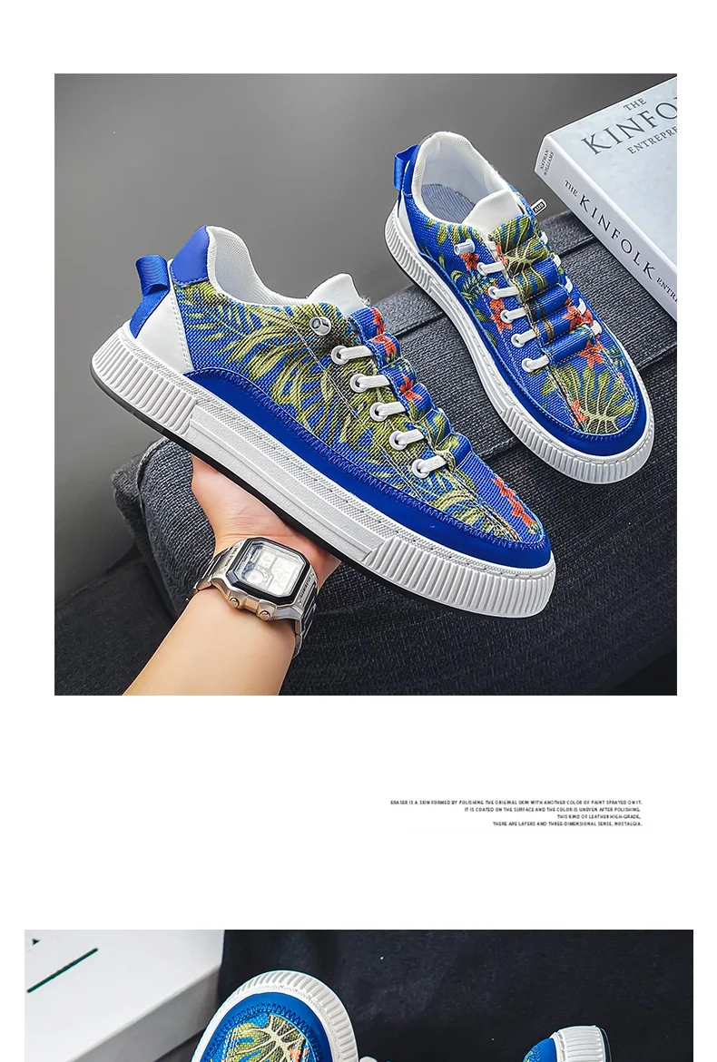 2023 Fashion Men's Canvas Shoes Designer Vulcanized Shoes Male High top Sneakers Harajuku Platform Shoes Men Casual Sneakers