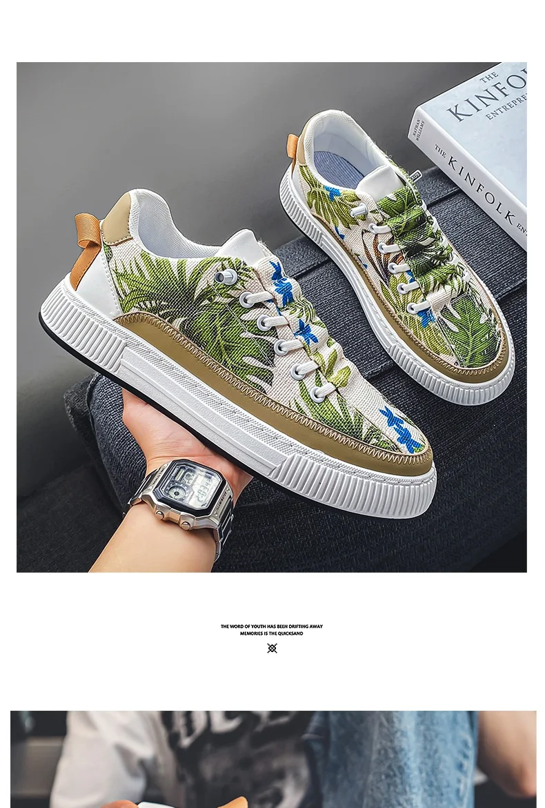 2023 Fashion Men's Canvas Shoes Designer Vulcanized Shoes Male High top Sneakers Harajuku Platform Shoes Men Casual Sneakers