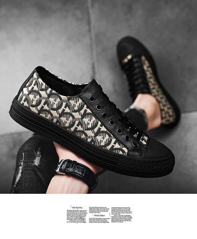 Men Casual Shoes Luxury Brand Comfortable Men Shoes Black High Quality Designer Flats High Quality Breathable Outdoor Sneaker