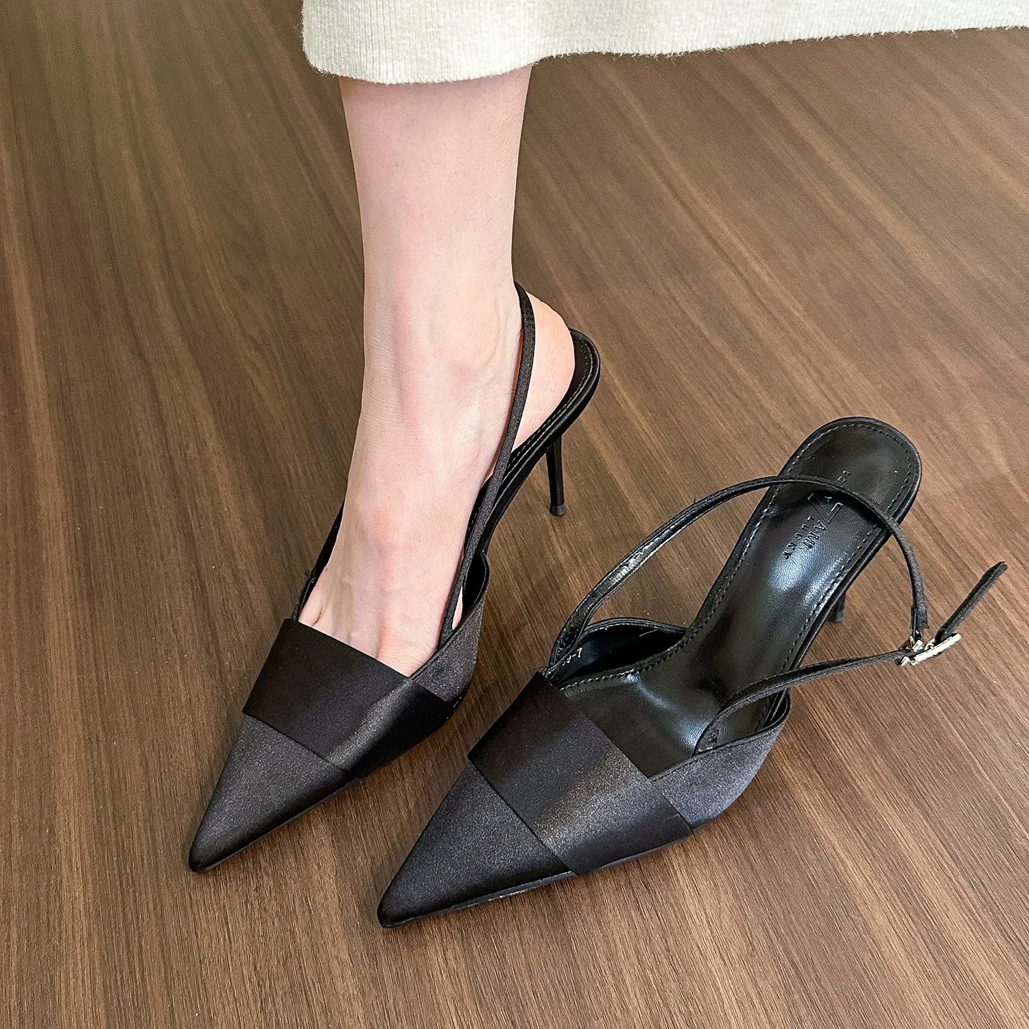 2024 New Pointed Toe Sandals Women High Heels Shoes Fashion Summer Slippers Sexy Dress Wedding Pumps Slingback Mujer Zapatillas