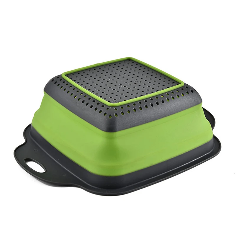 2024 Vegetable Fruit Filter Portable Colander Collapsible Drainer Foldable Vegetable Washing Basket Kitchen Accessories Gadgets