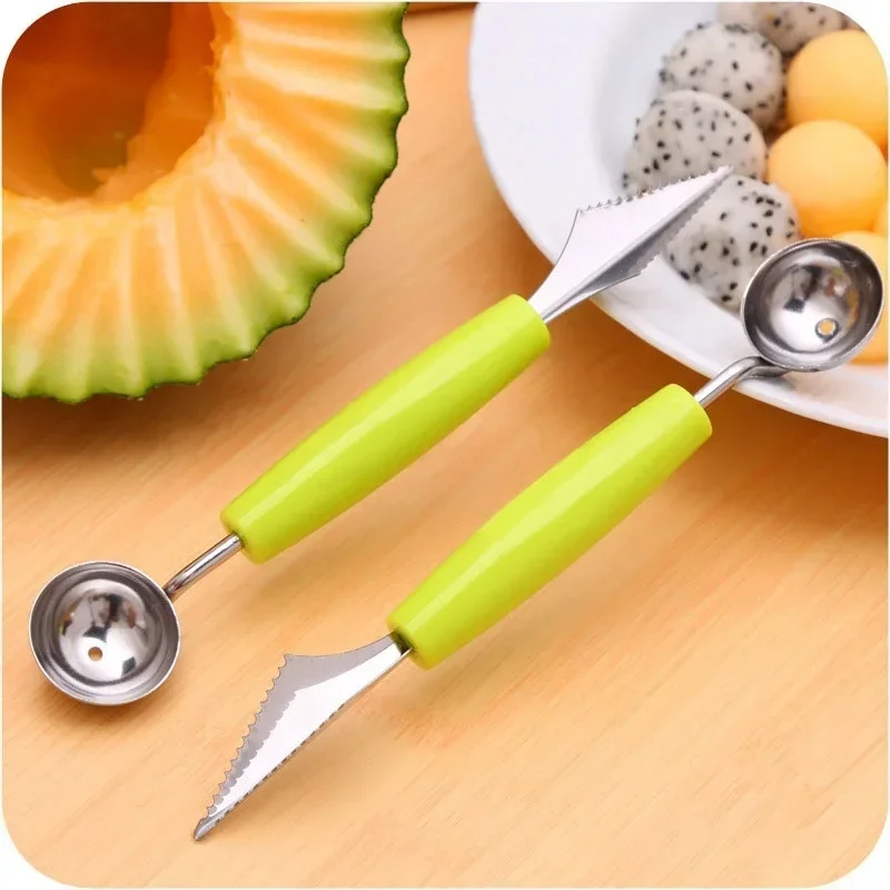 Ice Cream Scoops Watermelons Kitchen Gadgets Fruit Platter Carving Knives Melon Ball Scoops Accessories Slicers Tools 2024