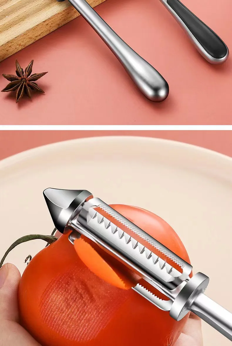 2024 5-in-1 Fruit and Vegetable Peeler,Kitchen Accessories,Alloy Sharp Peeler Potato Carrot Grater Peeler Kitchen Gadget