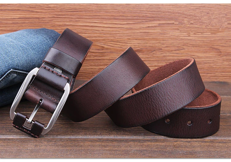 designer belt men luxury 100% real full grain thick cowhide genuine leather vintage 3.8cm sport masculine big size soft belt 150