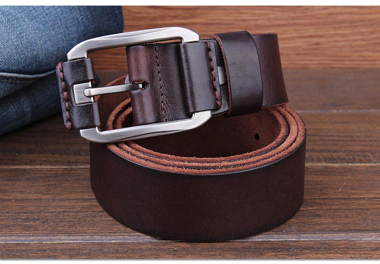 designer belt men luxury 100% real full grain thick cowhide genuine leather vintage 3.8cm sport masculine big size soft belt 150
