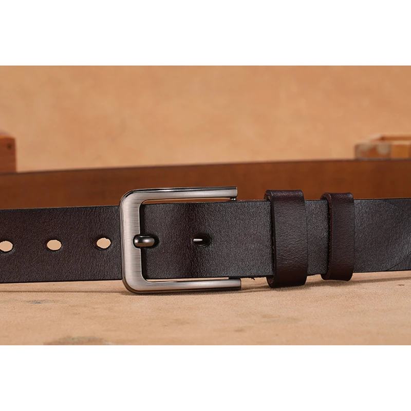 110 120 130 140 150 160 170cm Plus Size Men Belts High Quality Genuine Leather LONG Large Pin Buckle Male Belts Waist for Mens