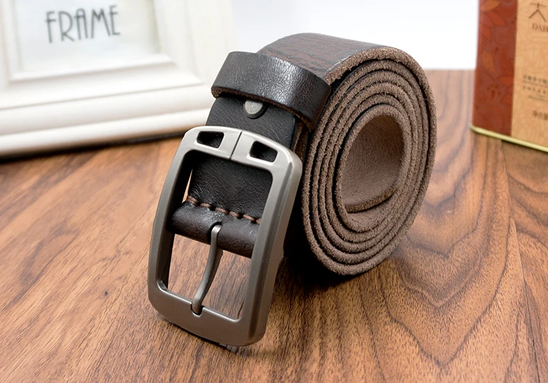 vintage soft designer belts men high quality cow genuine leather vintage pin buckle ceinture mens wide luxury brand belt