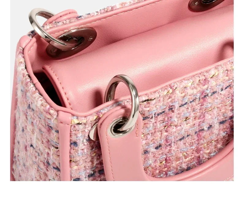 TOUTOU Exquisite and Cute Handbag Women's Crossbody Bag With Original Luxury Designer Shoulder Bag with Bowknot Pendant