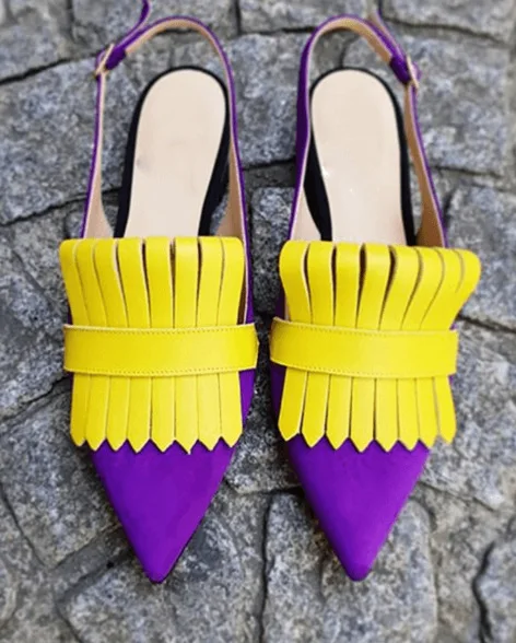 Pointed Toe Big Size Shoes Woman Casual Female Sneakers Low Heels Flats Fringe Large Size Dress New Tassel Scandals Lace-Up Slip