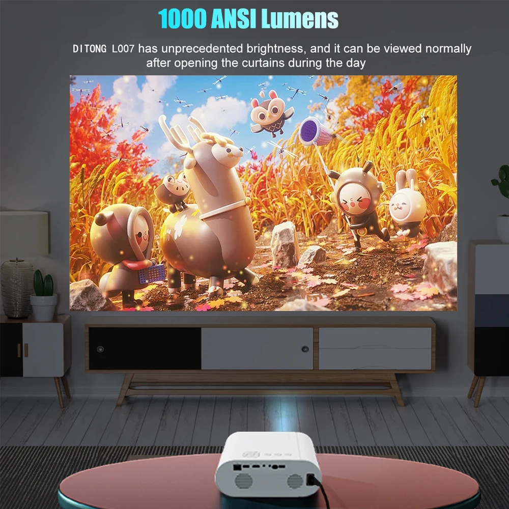 4K with WiFi 6 and Bluetooth Auto Keystone Auto Focus Home Theatre FHD Native 1080P Outdoor Movie