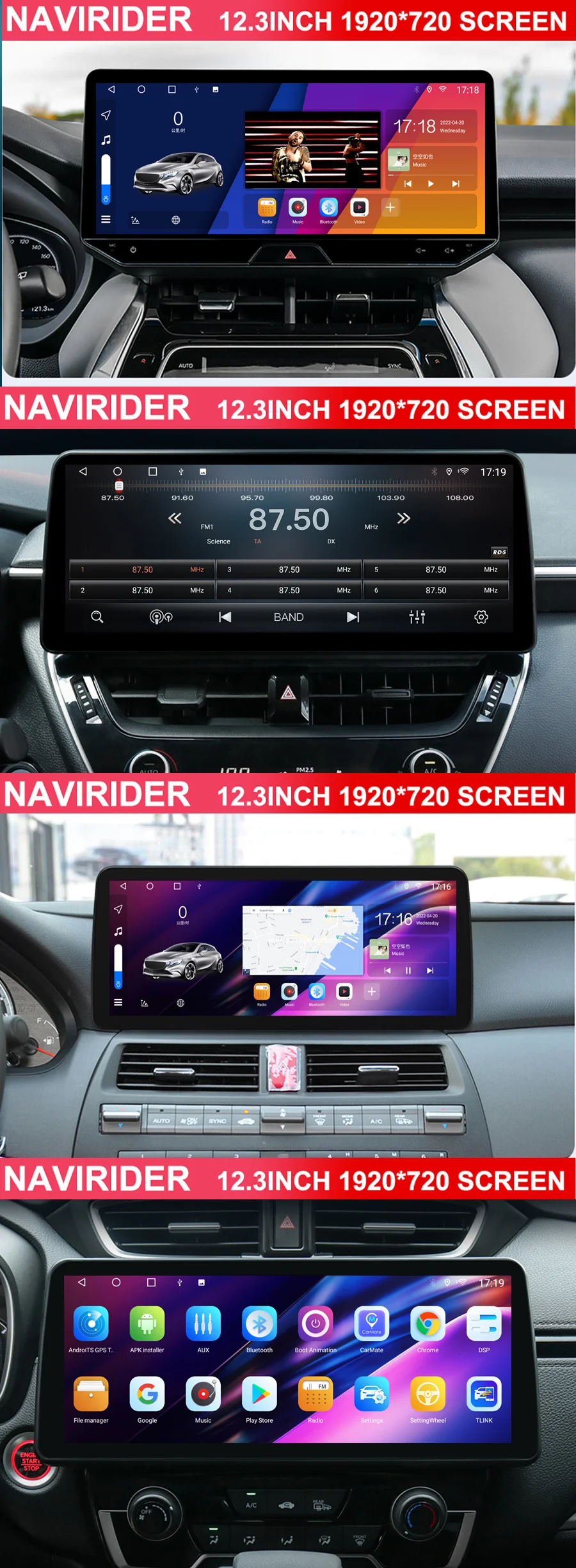 12.3'' Qled Screen Car Radio For Toyota CHR With Right Hand Drive Android 13 Video Player Stereo Multimedia Carplay Head Unit