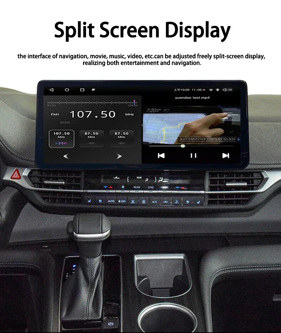 12.3'' Qled Screen Car Radio For Toyota CHR With Right Hand Drive Android 13 Video Player Stereo Multimedia Carplay Head Unit