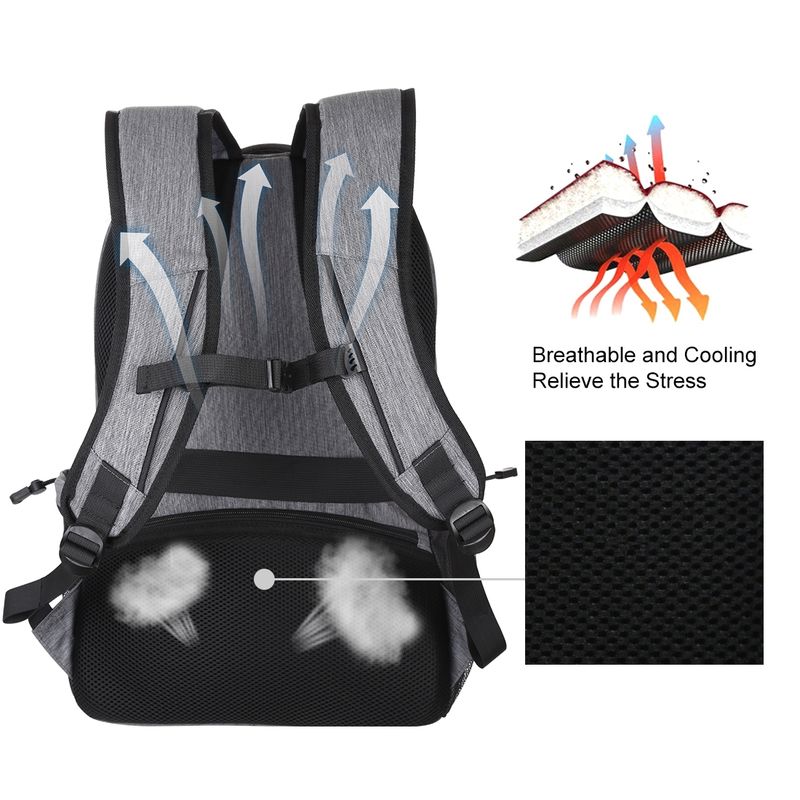 Unisex Laptop Backpack with Solar Panel