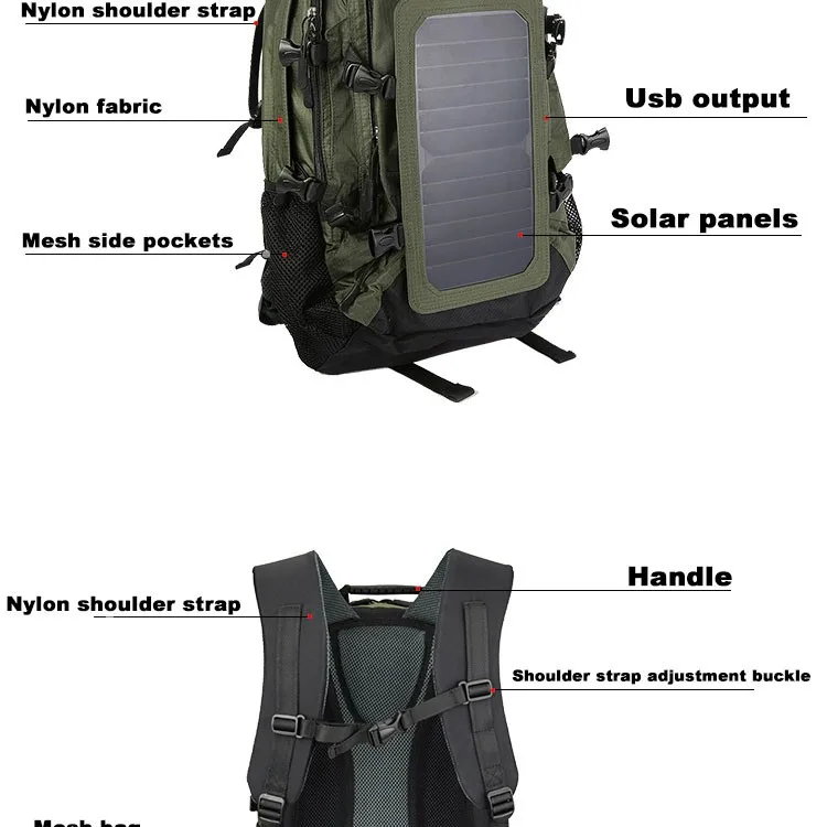 35L Climbing Solar Backpack